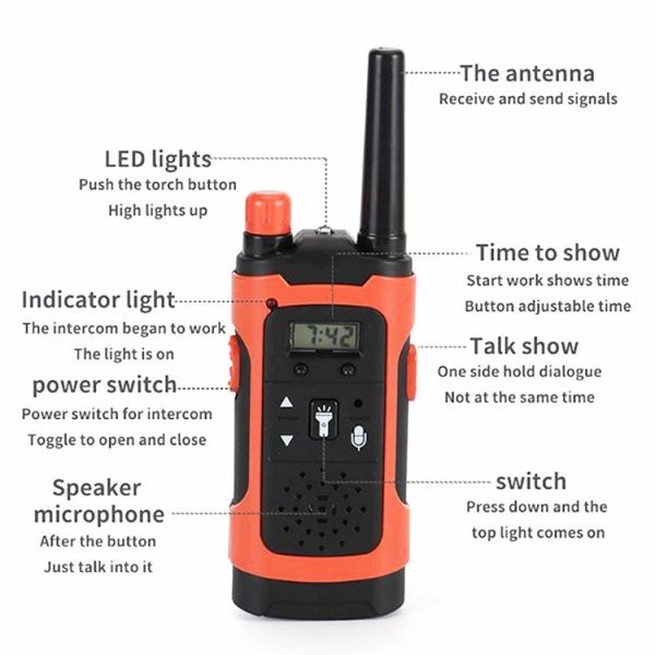 Children Walkie-talkie Remote Wireless Call Parent-child Interactive Toy Phone (Yellow) - Image 4