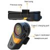 Motorcycle Helmet Call Music Navigation Bluetooth Headset, Color: Red (Soft Pipe Microphone) - Image 3
