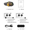 Motorcycle Helmet Call Music Navigation Bluetooth Headset, Color: Red (Soft Pipe Microphone) - Image 4