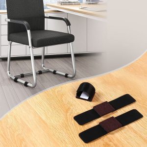 6 PCS U-shaped Iron Tube Dining Table Foot Cover Office Computer Chair Leg Protector (18-35mm)