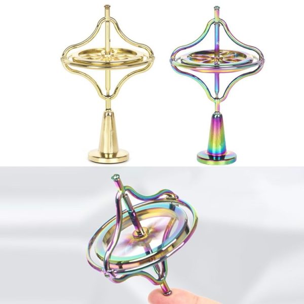 Fingertips Zinc Alloy Decompression Toy Metal Gyroscope, Color: Colorful - Image 2