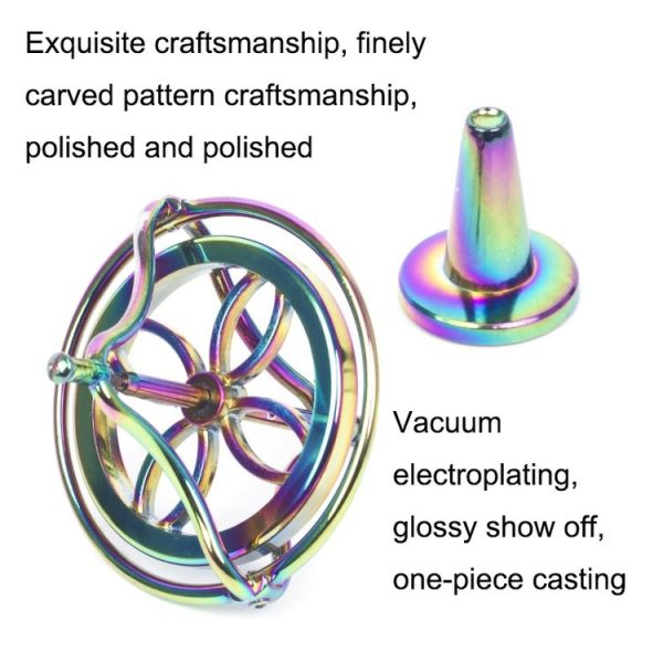 Fingertips Zinc Alloy Decompression Toy Metal Gyroscope, Color: Colorful - Image 4