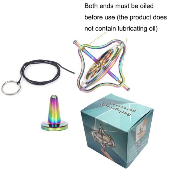Fingertips Zinc Alloy Decompression Toy Metal Gyroscope, Color: Colorful - Image 5