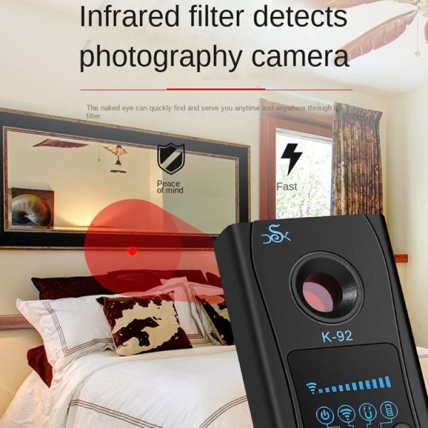 K92 Hotel Anti-candid Shooting Infrared Scanning Camera GPS Anti-location Detector - Image 5