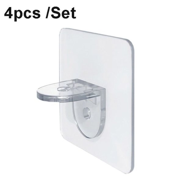 4pcs / Set Simple Firm Load Bearing Wardrobe Layered Partition Bracket, Size: Small 6cm