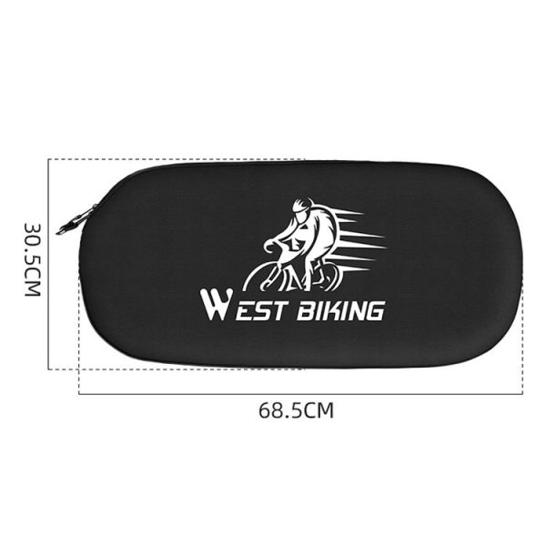 WEST BIKING YP0719301 Bicycle Dust Chain Cover Crankset Protective Cover (Black) - Image 2