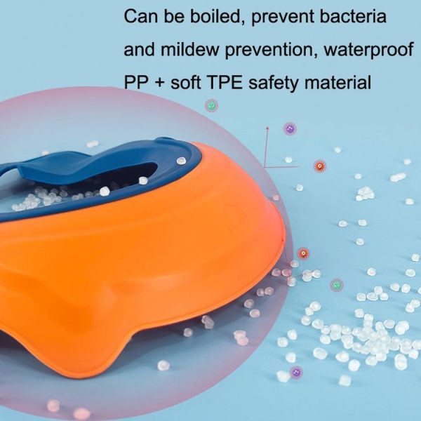 Shampoo Earmuffs Silicon Infant Wash Bath Cap Child Washing Hat (Orange) - Image 4