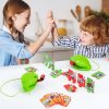 BY-0003 Frog Tongue Out Board Game Parent-child Interactive Desktop Toy (Green)