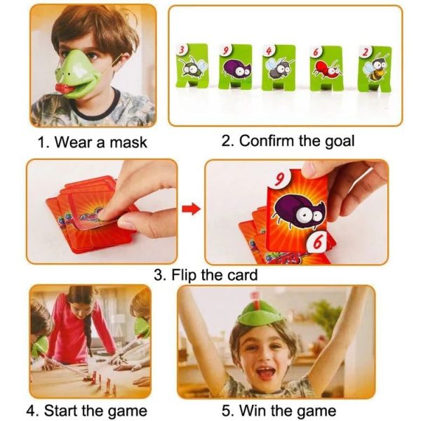 BY-0003 Frog Tongue Out Board Game Parent-child Interactive Desktop Toy (Green) - Image 5