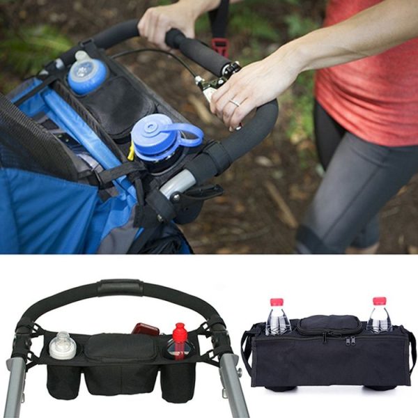Baby Stroller Rear Hanging Bag Baby Bottle Cup Bag, Color: Red - Image 2