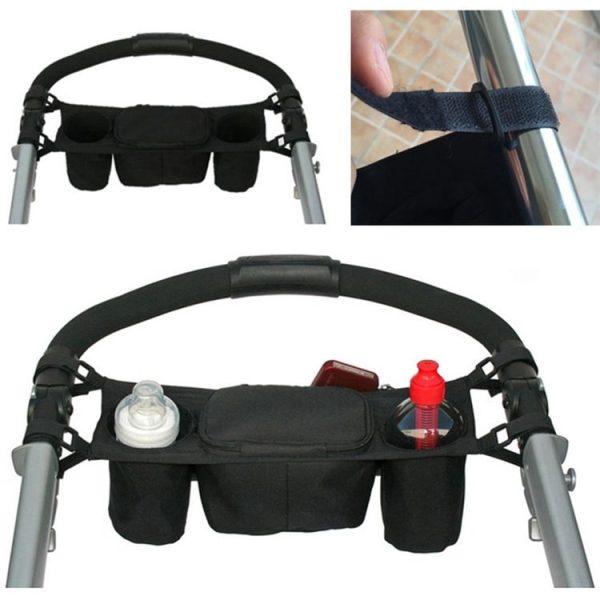 Baby Stroller Rear Hanging Bag Baby Bottle Cup Bag, Color: Red - Image 4