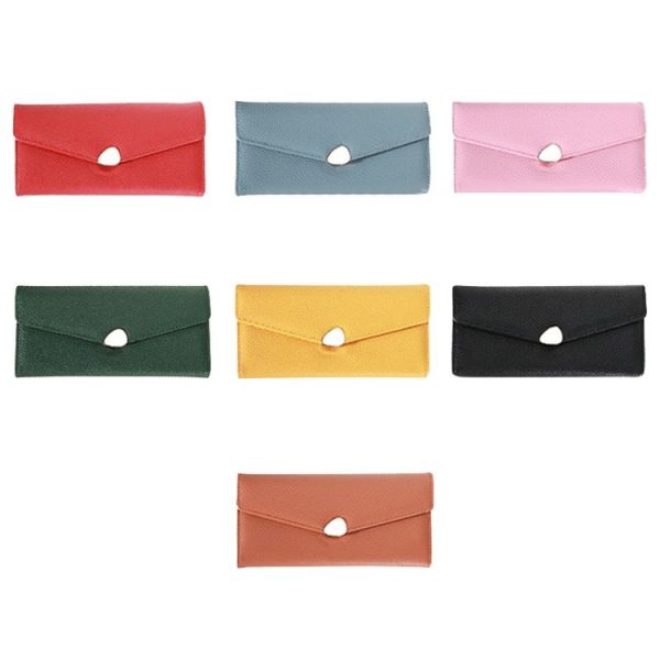 87P Litchi Pattern Multifunctional Large Capacity Wallet Phone Bag (Red Wine) - Image 2