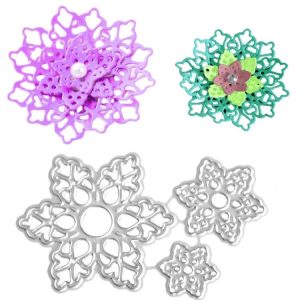 10 PCS 3 In 1 DIY Carbon Steel Knife Mold Petal Combination Knife Mold Embossing Template