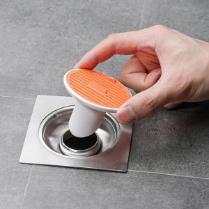 Sewer Deodorant Magnetic Suction Floor Drain Cover, Size: 3cm (Orange)