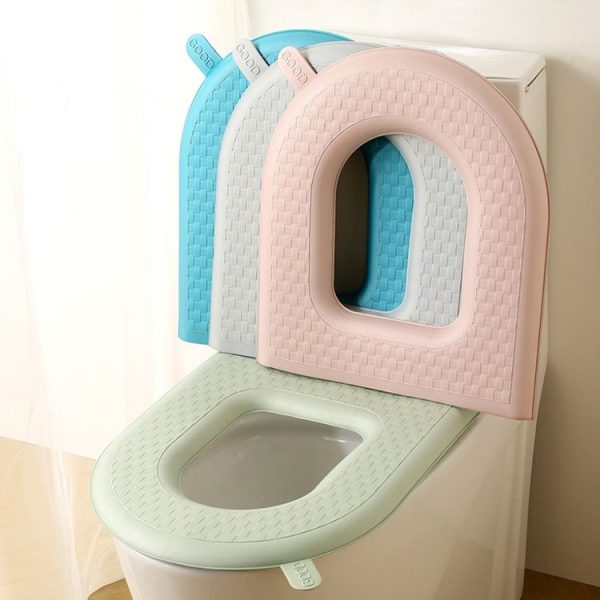 Household Thickened Waterproof Washable Toilet Seat, Color: Gray - Image 6