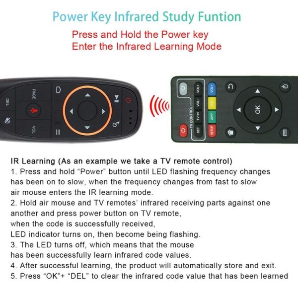 Intelligent Voice Remote Control With Learning Function, Style: G10S With Gyroscope - Image 5