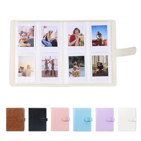 3 Inch PU Leather Retro Photo Album Photo Storage Commemorative Book (White) - Image 2