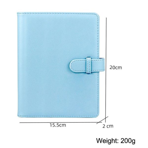3 Inch PU Leather Retro Photo Album Photo Storage Commemorative Book (White) - Image 3