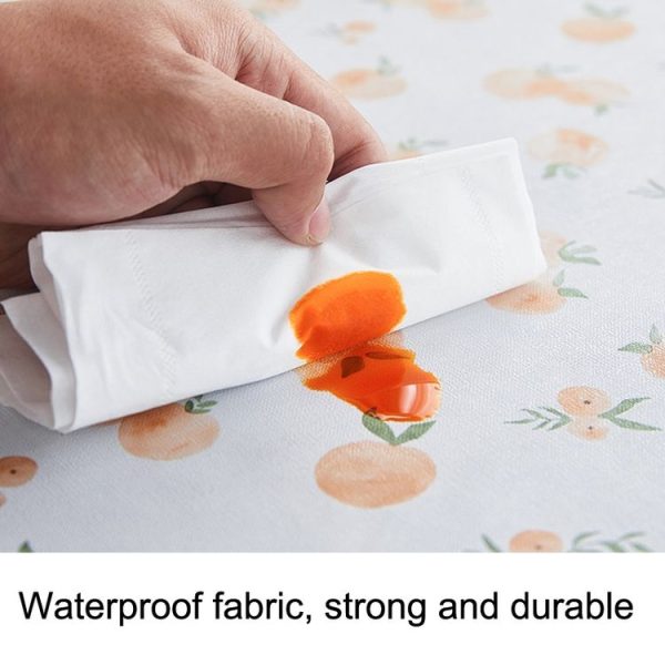 Rural Farm PVC Paper Waterproof Oil Wash Desktop Table Cloth, Size: 60x90cm (Peach) - Image 4