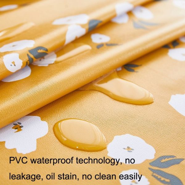 Rural Farm PVC Paper Waterproof Oil Wash Desktop Table Cloth, Size: 60x90cm (Peach) - Image 5