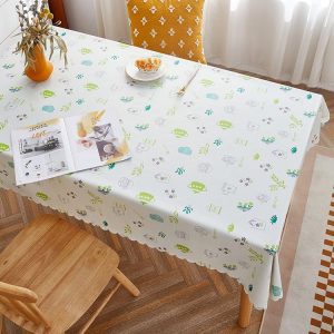 Rural Farm PVC Paper Waterproof Oil Wash Desktop Table Cloth, Size: 120x160cm (Romantic House)