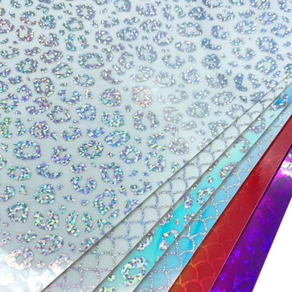 30.5cm x 100cm Gradient Self Adhesive Vinyl DIY Graphics for Home Window Decal Decor, Color: Colored Leopard Print - Image 3