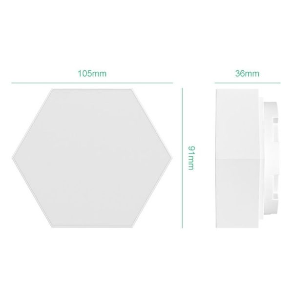 LED Quantum Honeycomb Night Light RGB Atmosphere Decorative Light, Style: Touch (3 Color) - Image 4