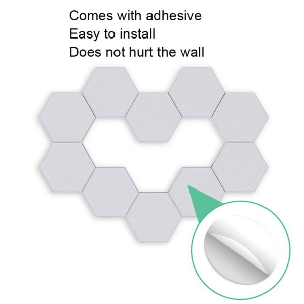 LED Quantum Honeycomb Night Light RGB Atmosphere Decorative Light, Style: Touch (3 Color) - Image 7