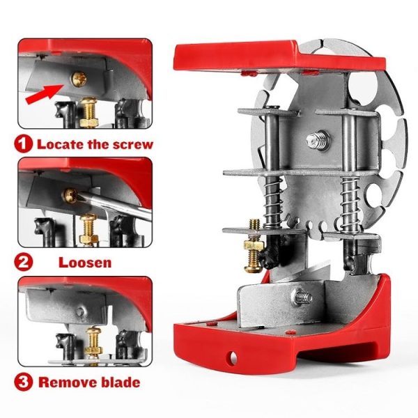 Stainless Steel Adjustable Handheld Quick Wire Stripper, Specification: Plastic Plate - Image 3