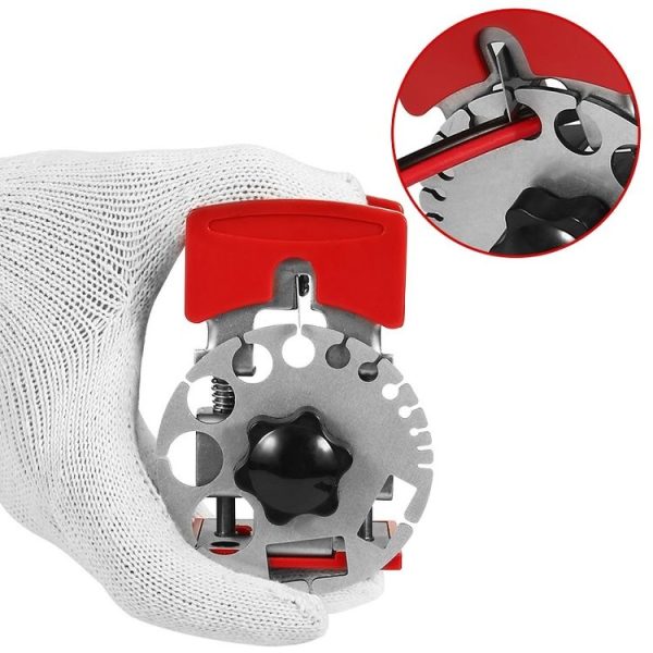 Stainless Steel Adjustable Handheld Quick Wire Stripper, Specification: Plastic Plate - Image 4