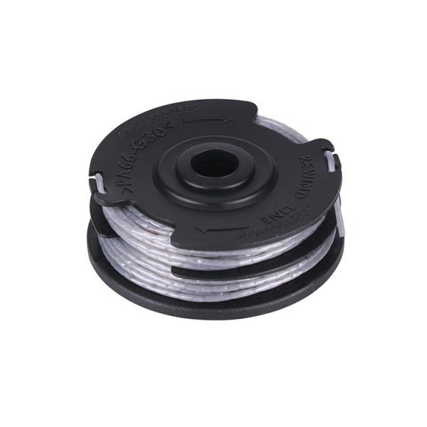 Lawnmower Nylon Double Layer Mowing Line Playing Rope Spool Replaces Greenworks (Black)