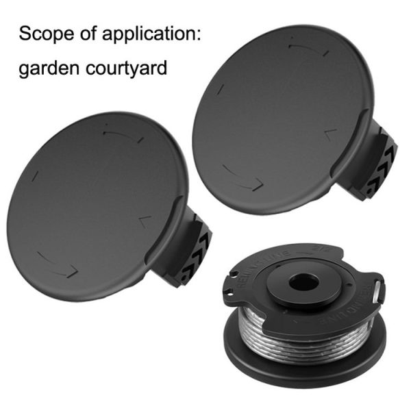 2PCS GK04 Cordless Weeder Lawn Mower Spool Cover For Greenworks (Green) - Image 5