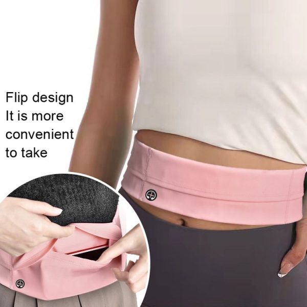 Running Waist Bag Invisible Outdoor Marathon Phone Storage Belt, Color: Black - Image 5