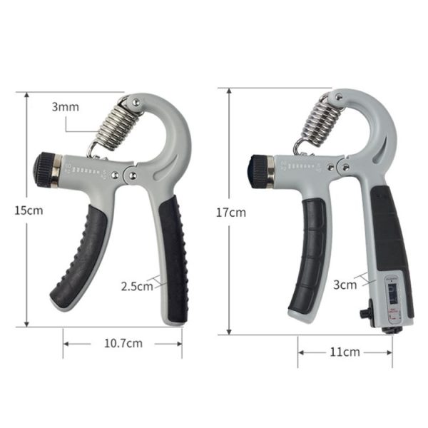 5-60KG Adjustable Grip Strength Wrist Fitness Exerciser Gray Black - Image 3