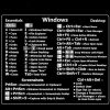 PC Reference Keyboard Shortcut Sticker Adhesive For PC Laptop Desktop (For Window)