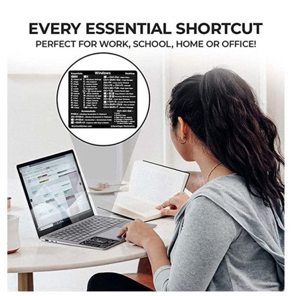 PC Reference Keyboard Shortcut Sticker Adhesive For PC Laptop Desktop (For Window) - Image 4