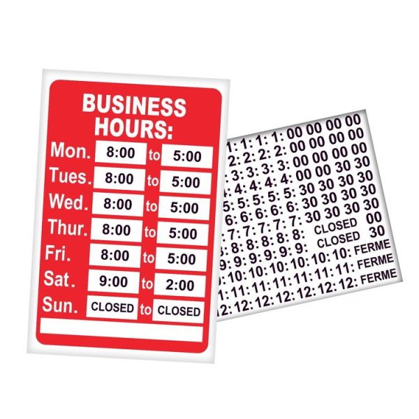 Company Shop Coffee Business Premises Business Hours Sticker