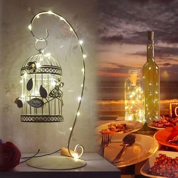 LED Wine Cork Christmas Decorative String Lights, Spec: 2m 20 lights (White) - Image 6