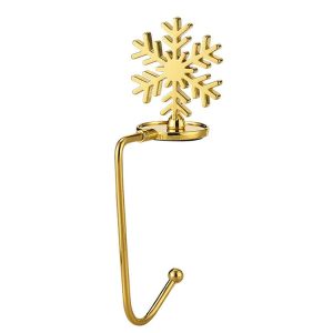 Christmas Decorative Hook Cartoon Christmas Hanger, Spec: Gold Snowflake