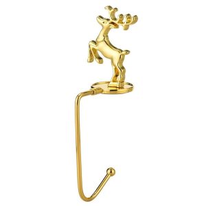 Christmas Decorative Hook Cartoon Christmas Hanger, Spec: Gold Deer