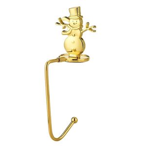 Christmas Decorative Hook Cartoon Christmas Hanger, Spec: Gold Snowman