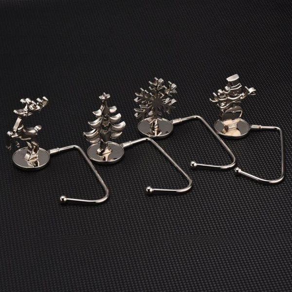 Christmas Decorative Hook Cartoon Christmas Hanger, Spec: Gold Snowman - Image 6