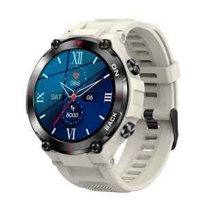 K37 1.32 Inch Heart Rate Monitoring Smart Watch With GPS Positioning Function (Grey)