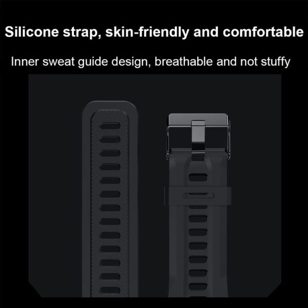 K37 1.32 Inch Heart Rate Monitoring Smart Watch With GPS Positioning Function (Grey) - Image 6