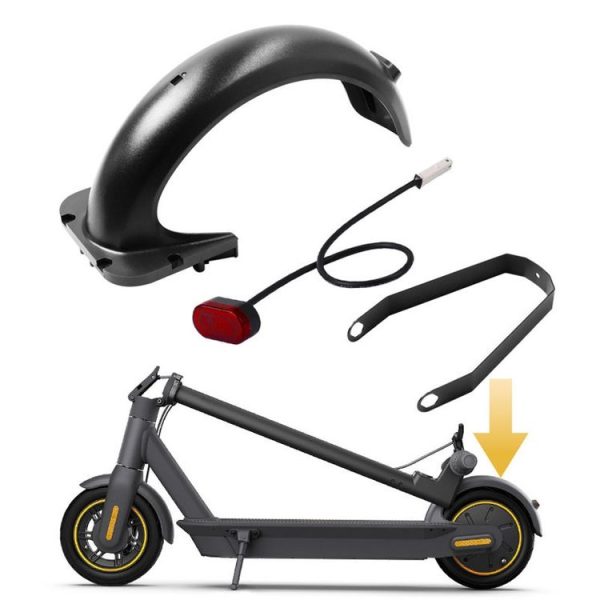X0255 Electric Scooter Rear Push Board With Taill Light For Ninebot Max G30 (Black)