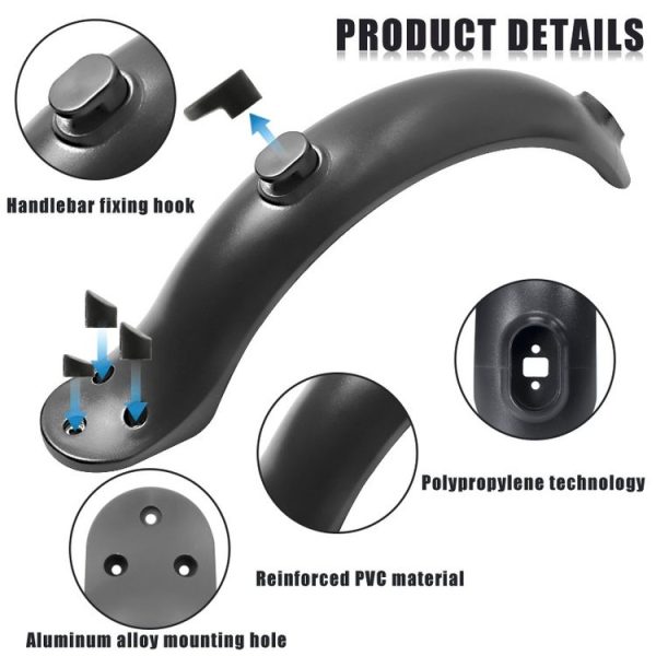 X0259 Electrical Scooter Rear Fender Shock Absorber Bracket Cover For Xiaomi Mijia M365 (White) - Image 6