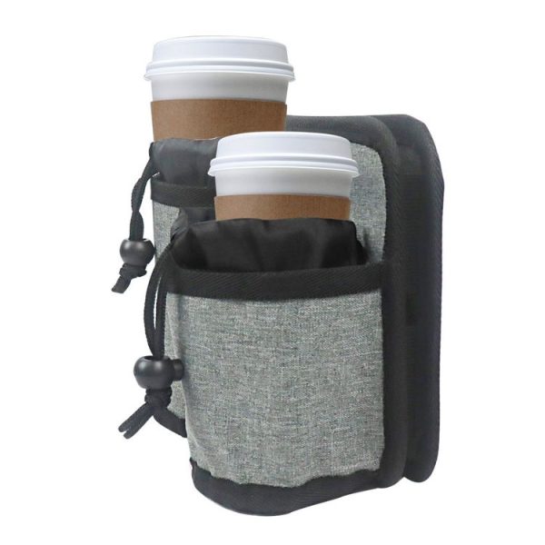 Luggage Travel Cup Holder Travel Beverage Storage Rack (Gray) - Image 6