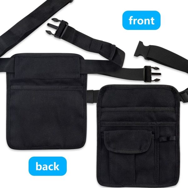 Restaurant Waiter Waist Money Bag Restaurant Apron Bag (Black) - Image 4