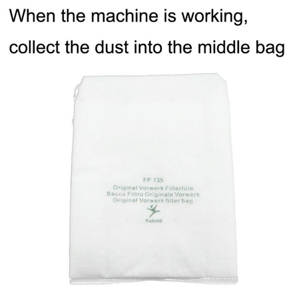 5PCS Dust Bag For Vorwerk VK135 / VK136 Vacuum Cleaner Accessories - Image 3