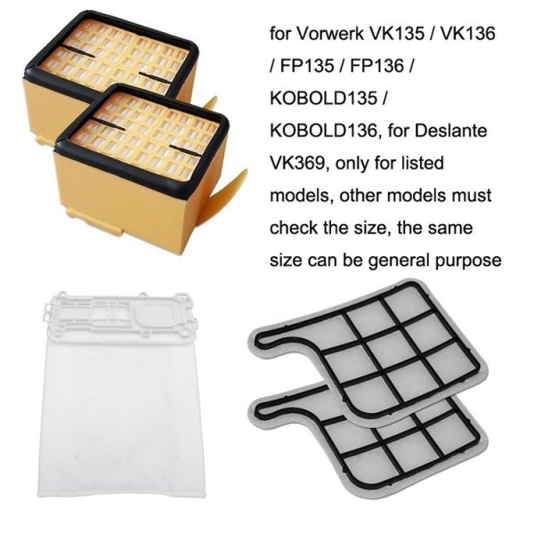 5PCS Dust Bag For Vorwerk VK135 / VK136 Vacuum Cleaner Accessories - Image 6